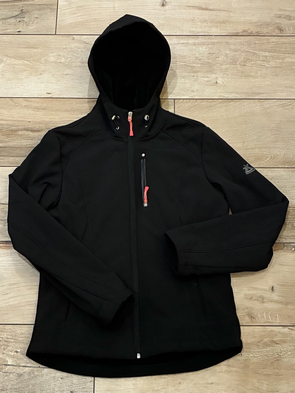 ZeroXposur Women's Black Ski Jacket with Pink Zipper Accents